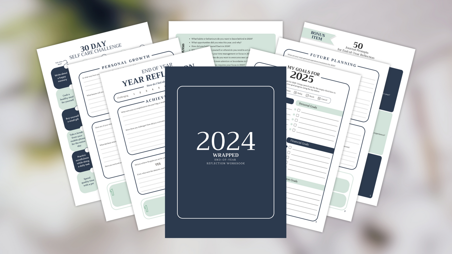 2024 Wrapped - FREE End of Year Reflection Guide